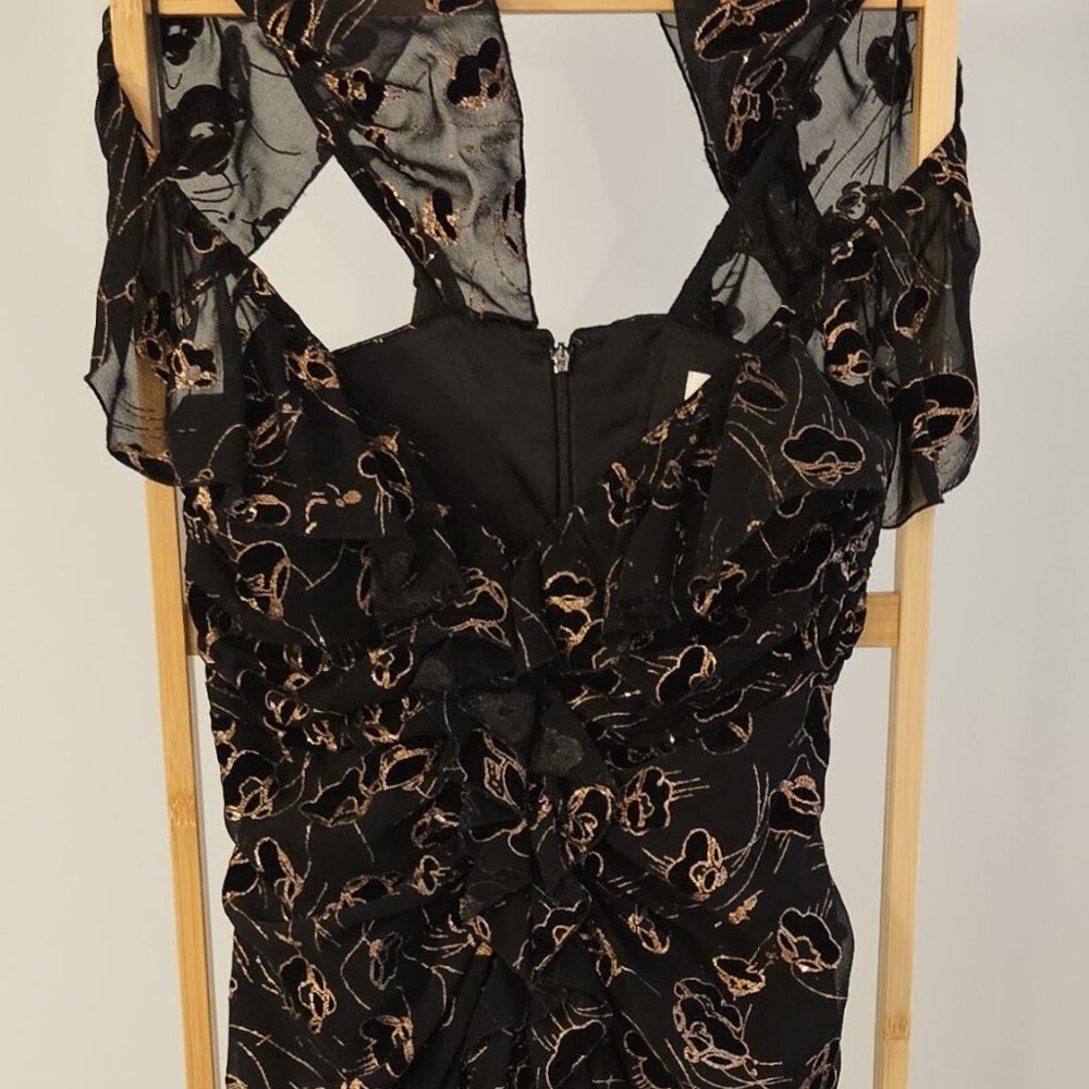 Black Sheer Formal Maxi Dress
